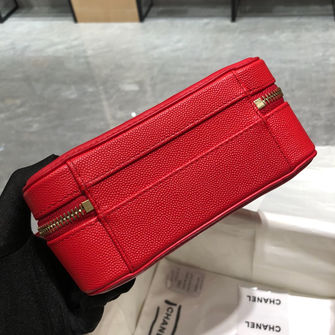 Chanel 香奈儿 化妆包 17cm 大红色