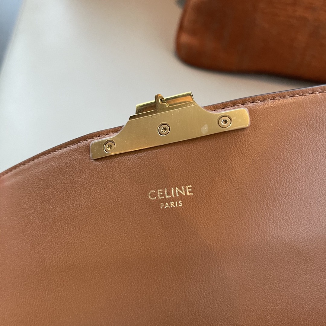Celine 思琳 凯旋门 腋下包 老花  20cm经典logo锁扣  时髦精必不可少