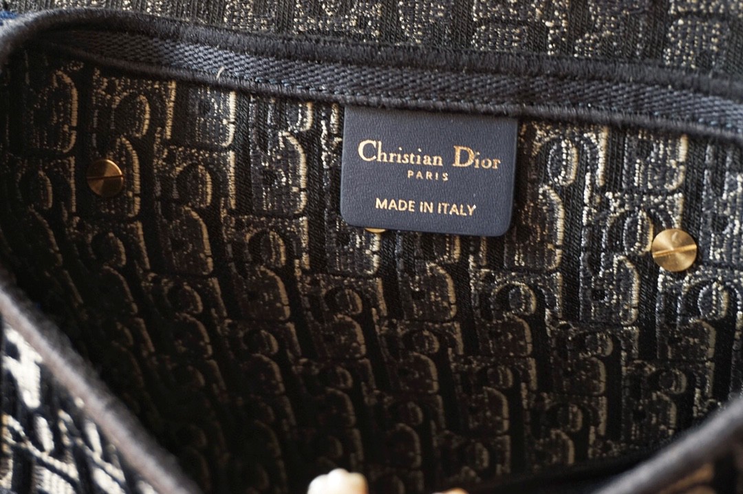 Dior 迪奥 马鞍包 高级 丝绒字母蓝 大号/25.5cm特别的存在