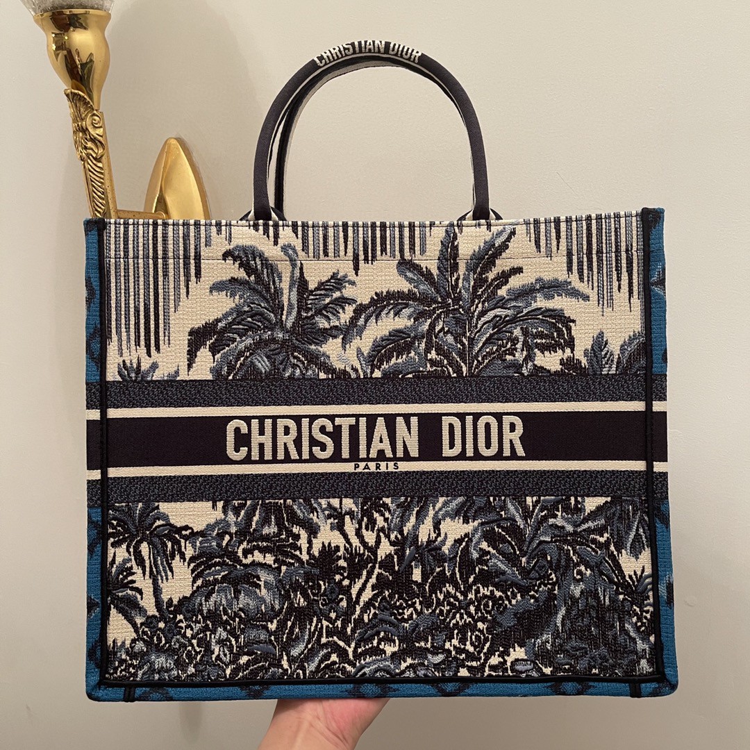Dior 迪奥 购物袋 椰林 大号 充满热带雨林风情
