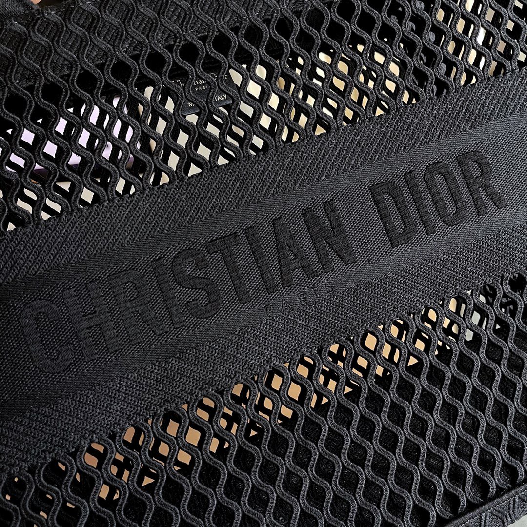 Dior 迪奥 购物袋 网文 黑色 小号 36.5cm