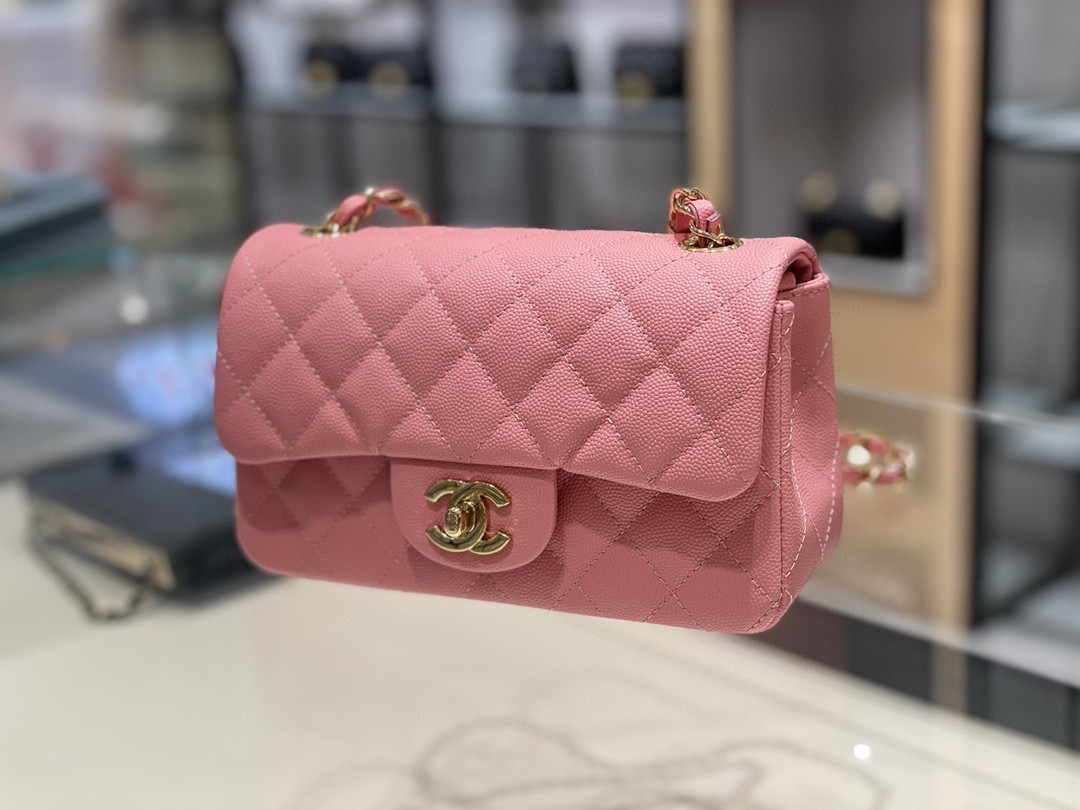 Chanel  ｛真品级｝ CF大mini 每个女孩都是粉色控 青春活力十足的桃粉色每天都是甜甜哒