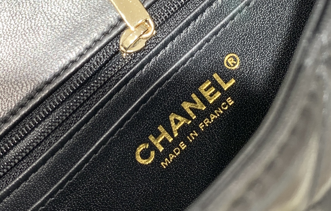 升级版带芯片 2021春夏新品 全钢浅金金属  【真品级】Chanel CF 20  原厂bodin joyeux 羔羊皮 黑色浅金扣  少量现货