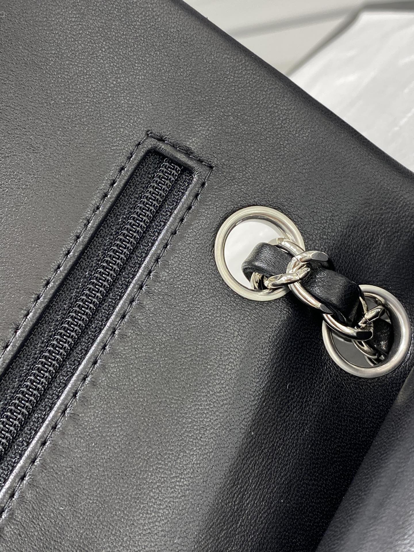 【真品级】Chanel CF 25  原厂bodin joyeux羔羊皮  经典永远百搭 黑色～银扣