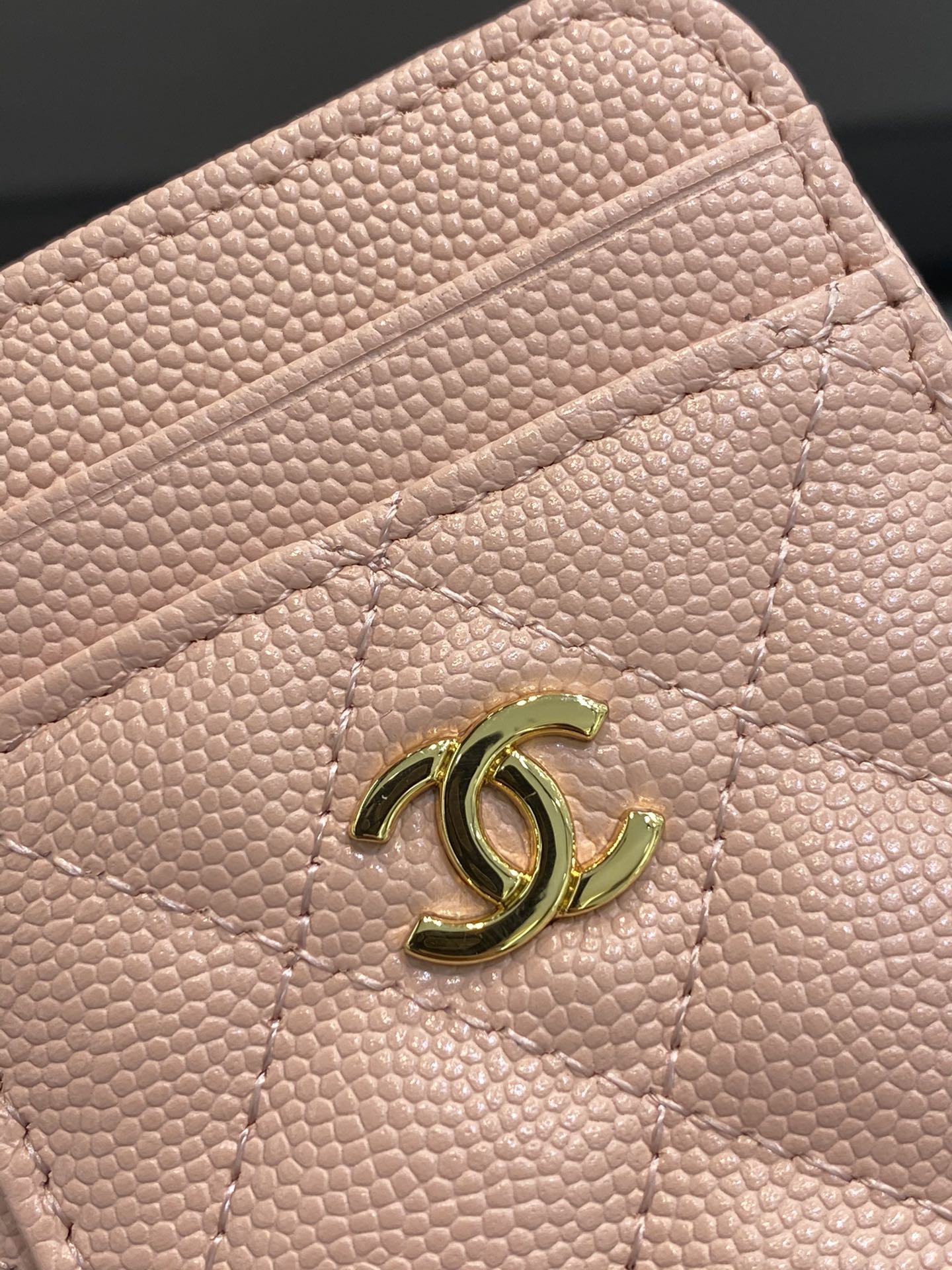 Chanel小零钱包 高品质 7.5×2×11.cm 经典菱格设计搭配小羊皮～金扣