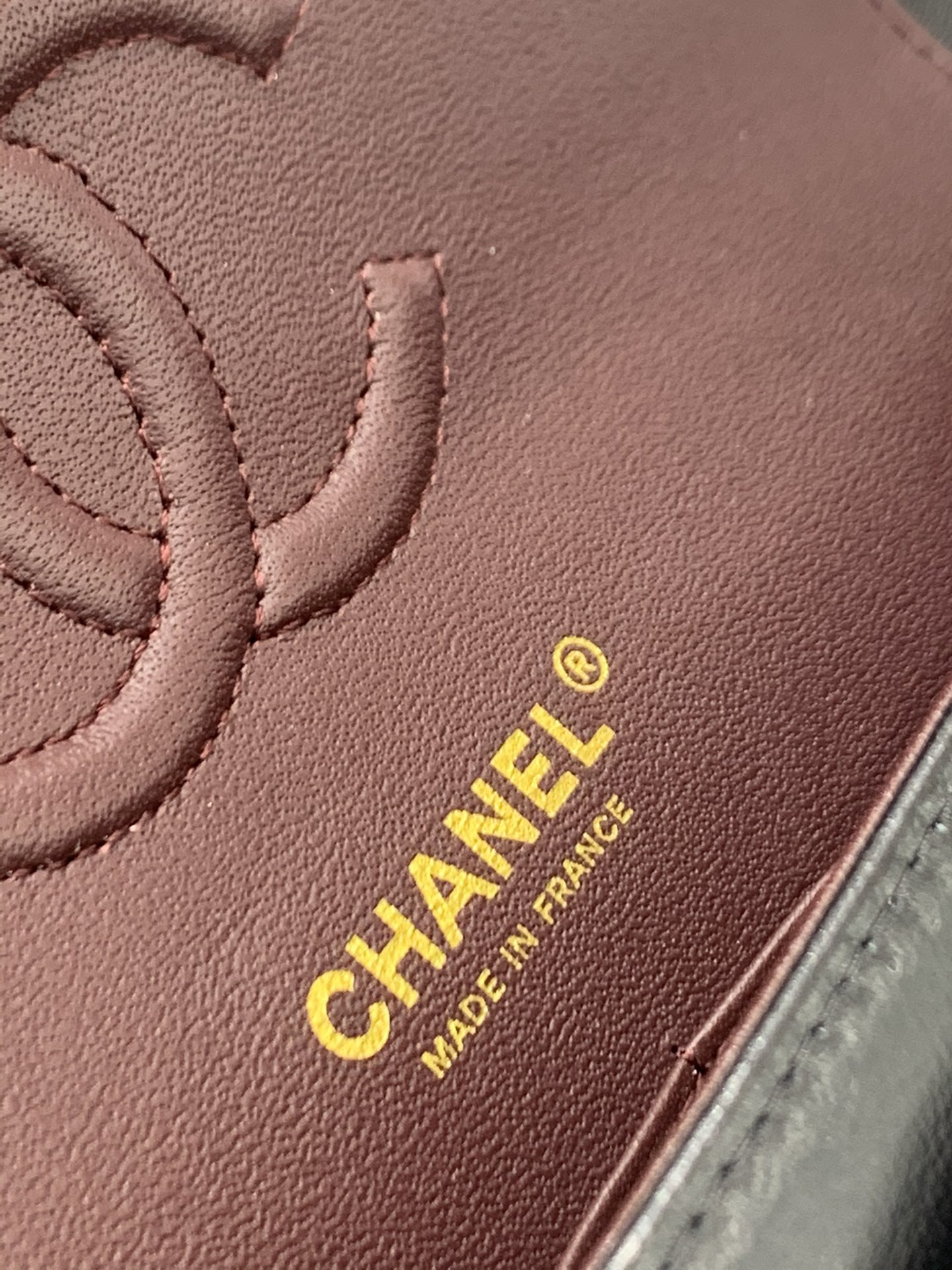 现货  【真品级】Chanel CF 23cm  原厂bodin joyeux 羔羊皮  经典永远百搭  黑色～浅金扣～