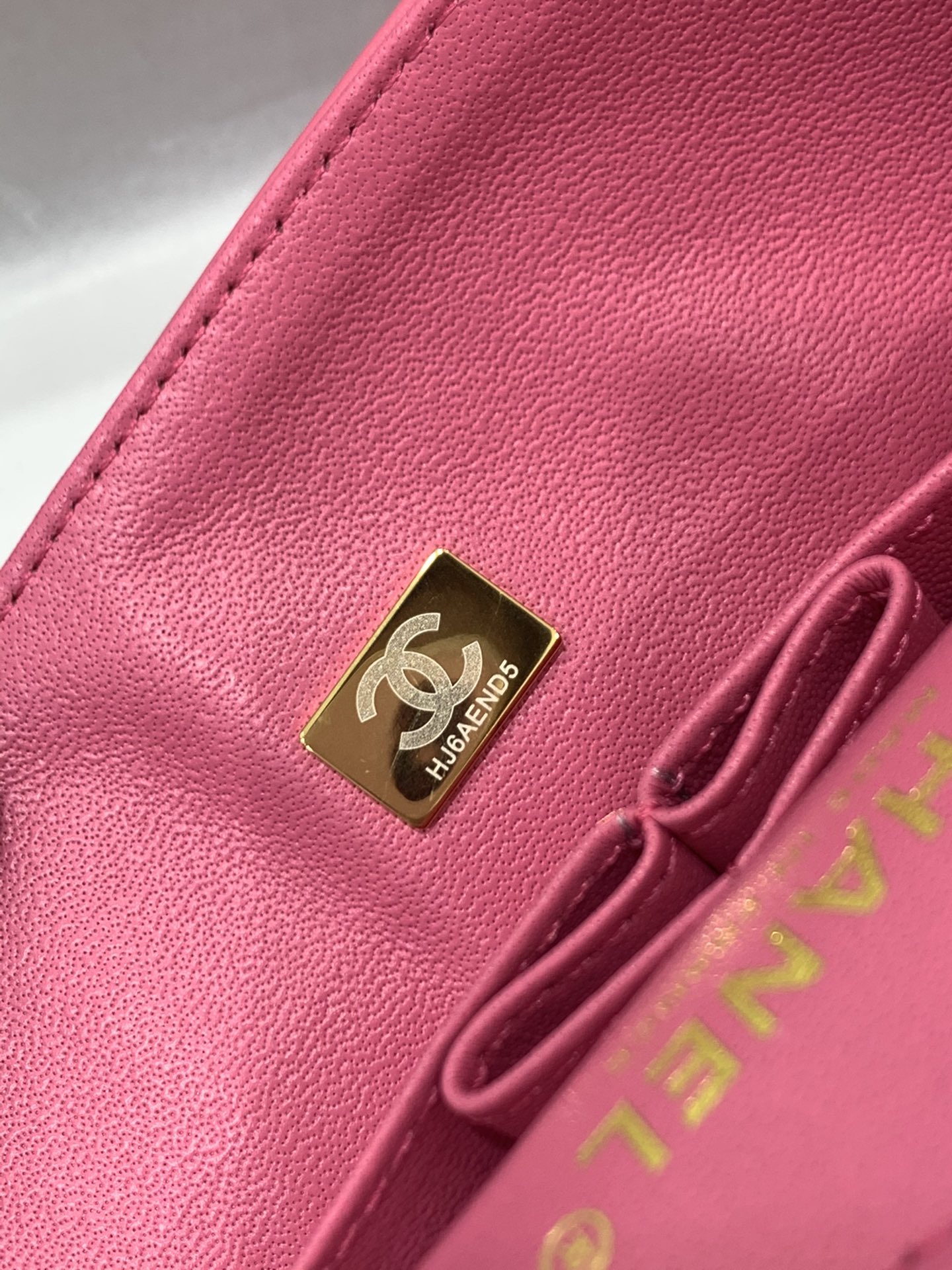 现货  【真品级】Chanel CF 23cm  原厂bodin joyeux 羔羊皮  经典永远百搭 粉色 浅金扣