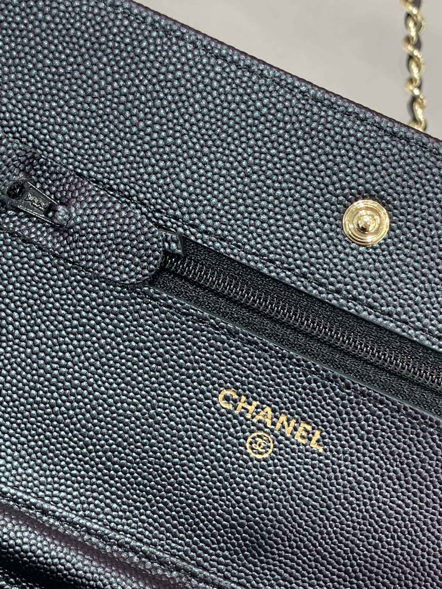 【按扣版】 Chanel Woc 新款变色woc 珠光皮 顶级皮料五金 19.5-13-3.5cm