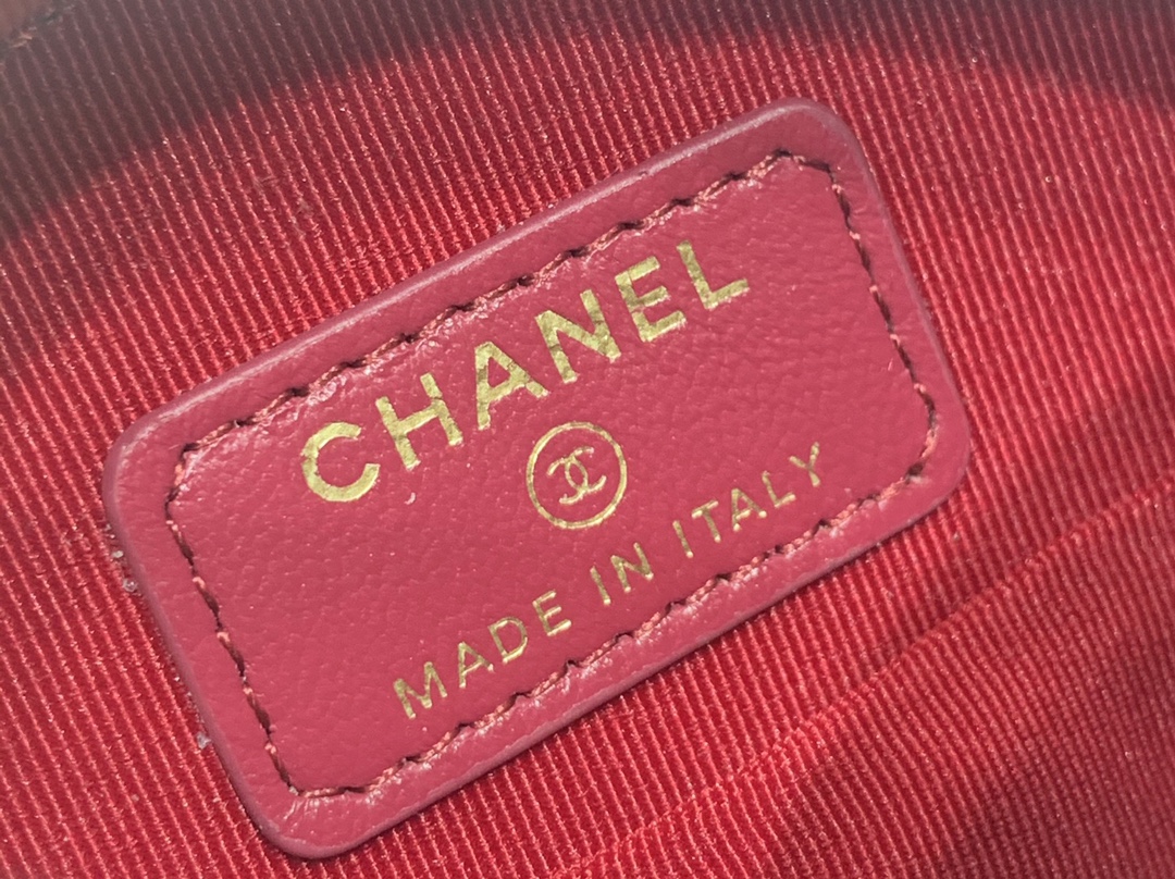 Chanel 19系列 链条晚宴包 圆饼包 黑色 尺寸：12*12*4.5cm 皮料：开料部ZP羊皮