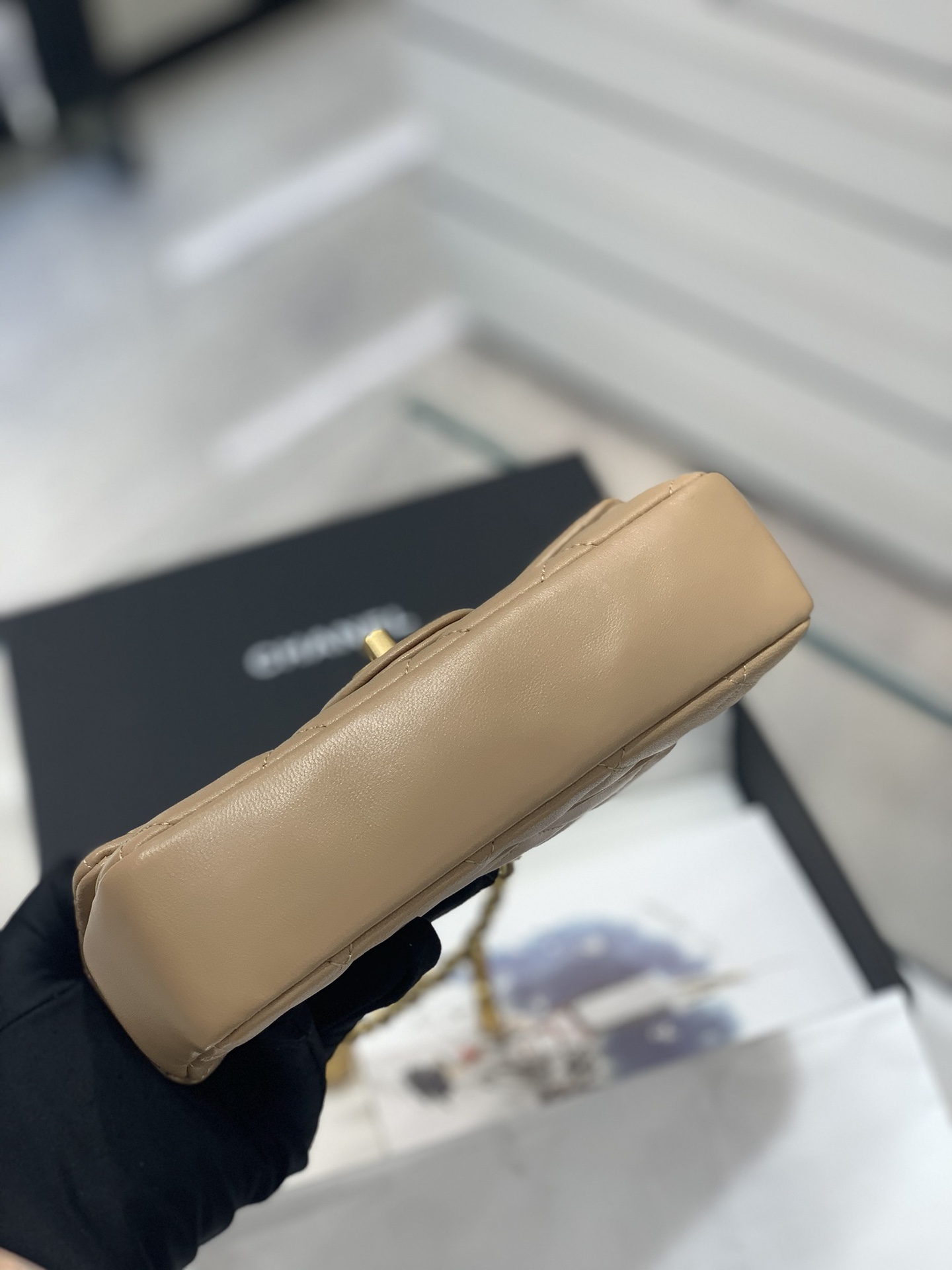 Chanel 上新啦 唯一的限量版 爱心链条mini cf cf经典版型加上爱心吊坠 18cm-广州尚美皮具_原单包包工厂货源 Chanel 上新啦 唯一的限量版 爱心链条mini cf cf经典版型加上爱心吊坠 18cm