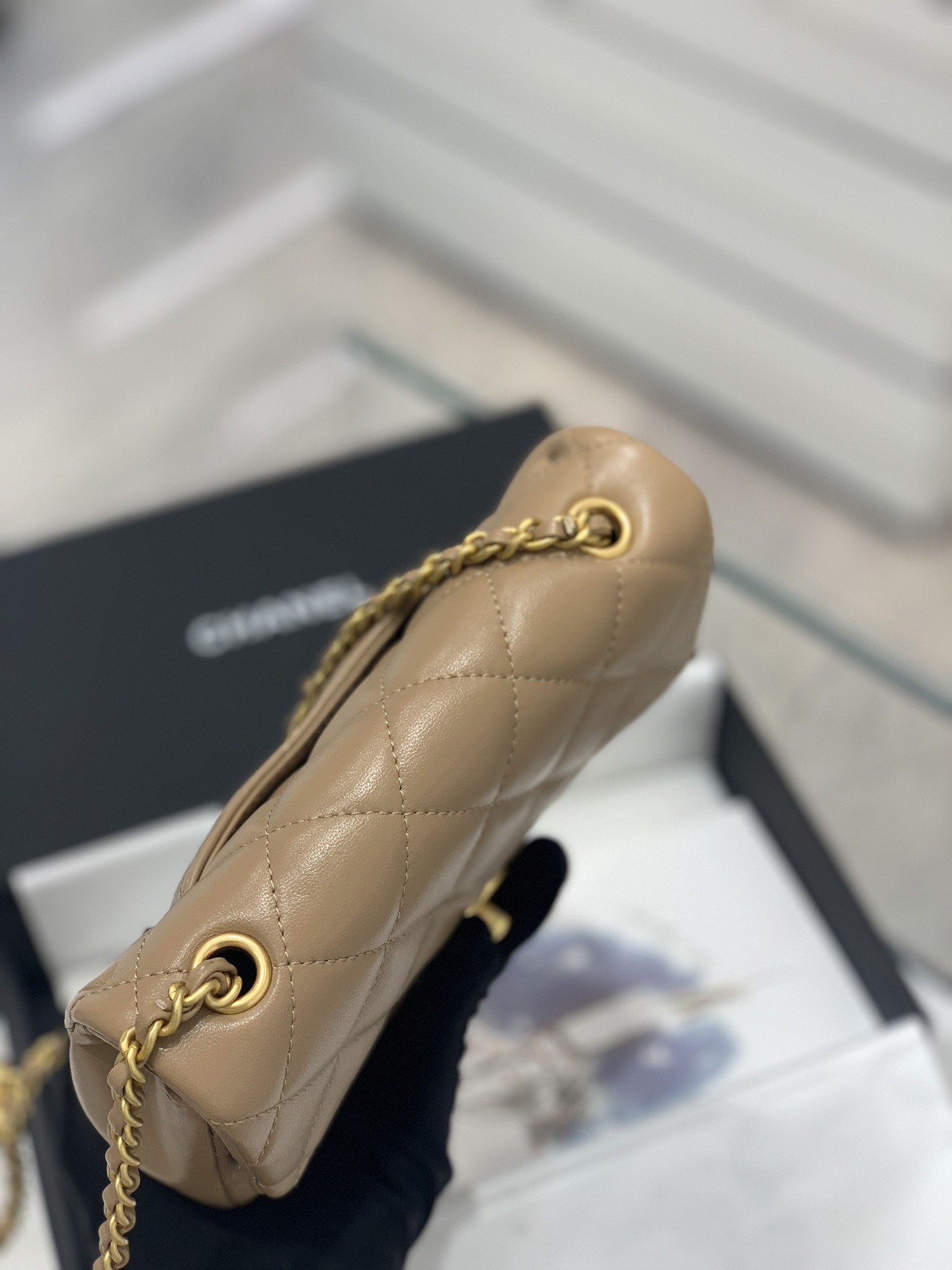 Chanel 上新啦 唯一的限量版 爱心链条mini cf cf经典版型加上爱心吊坠 18cm-广州尚美皮具_原单包包工厂货源 Chanel 上新啦 唯一的限量版 爱心链条mini cf cf经典版型加上爱心吊坠 18cm